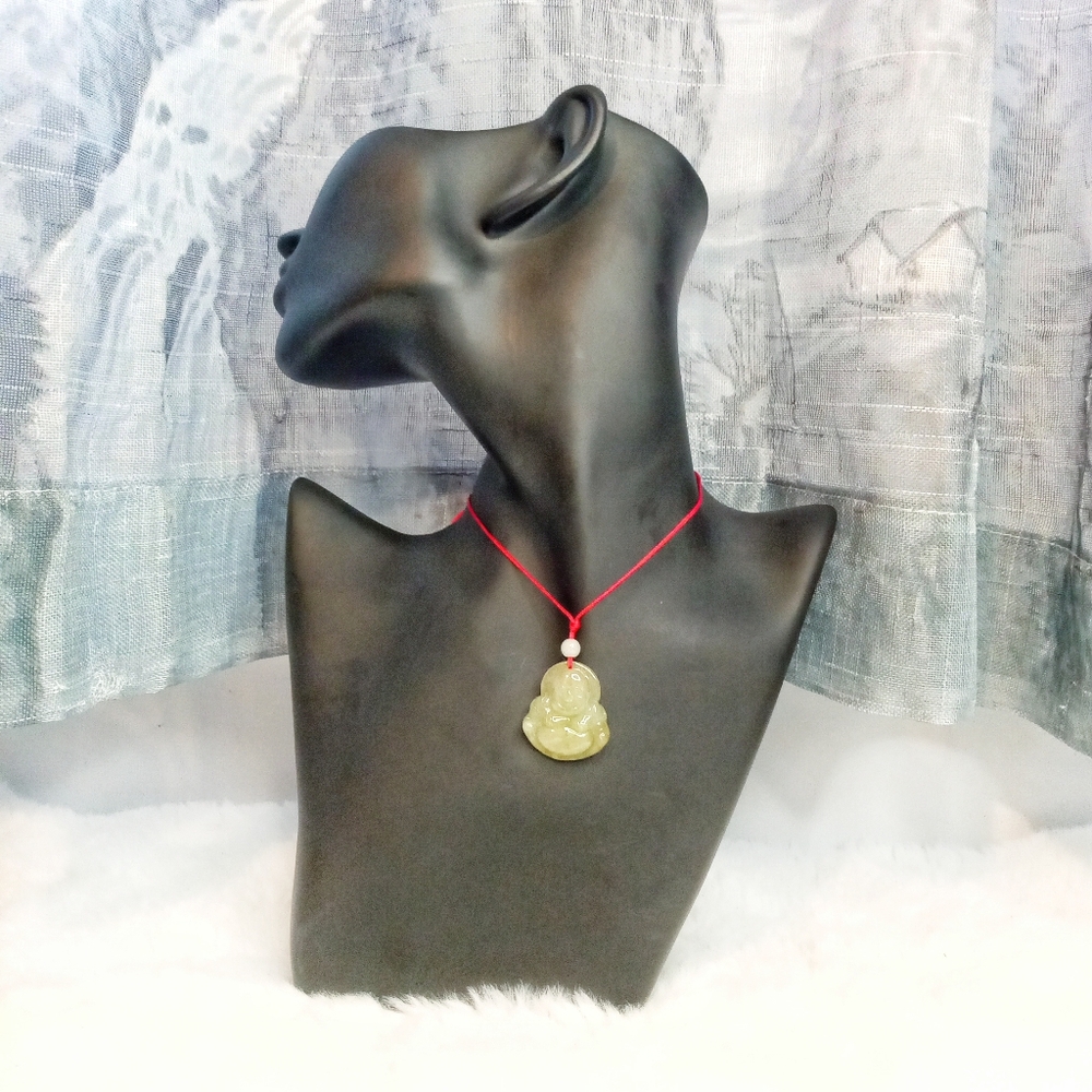 💮3/$45💮 Buddha Jade Talisman Charm Necklace
